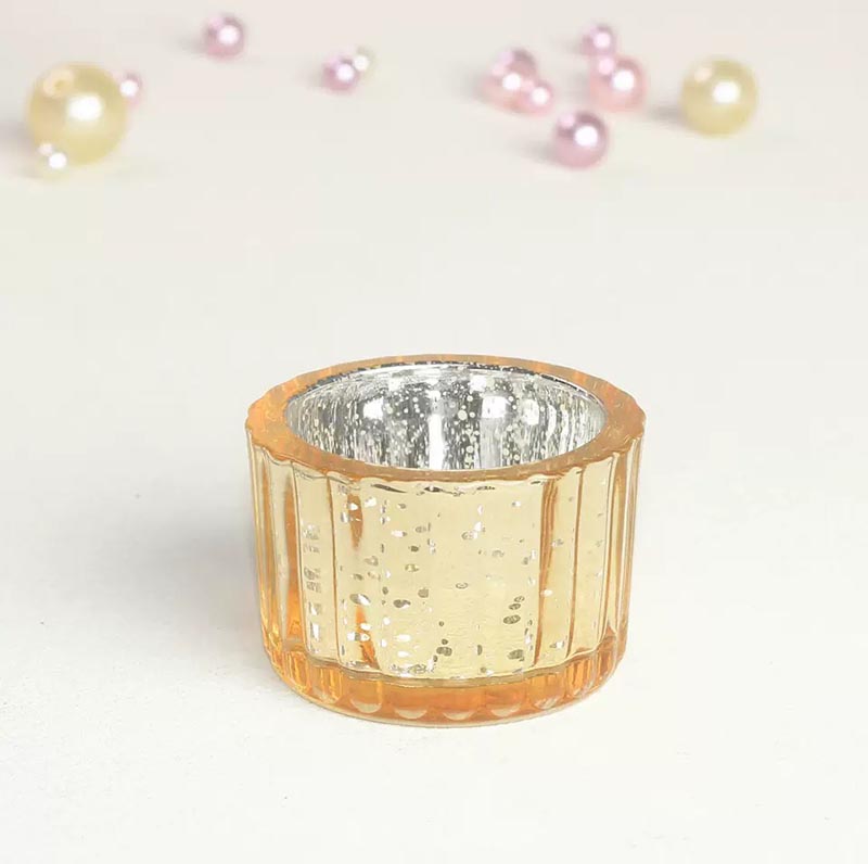 Customized Electroplating Glass Vessels for Tealight Candles