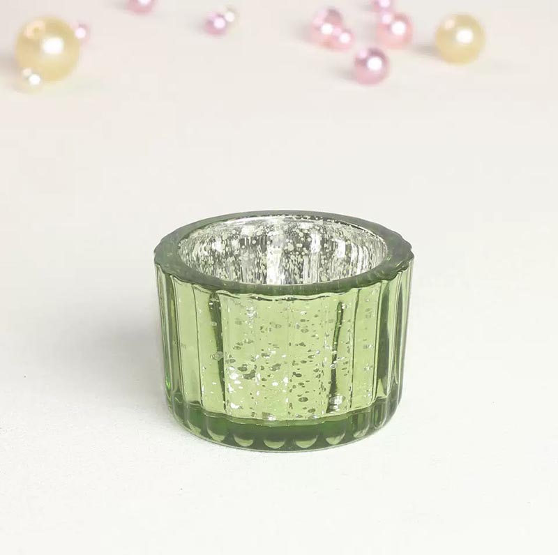 Customized Electroplating Glass Vessels for Tealight Candles