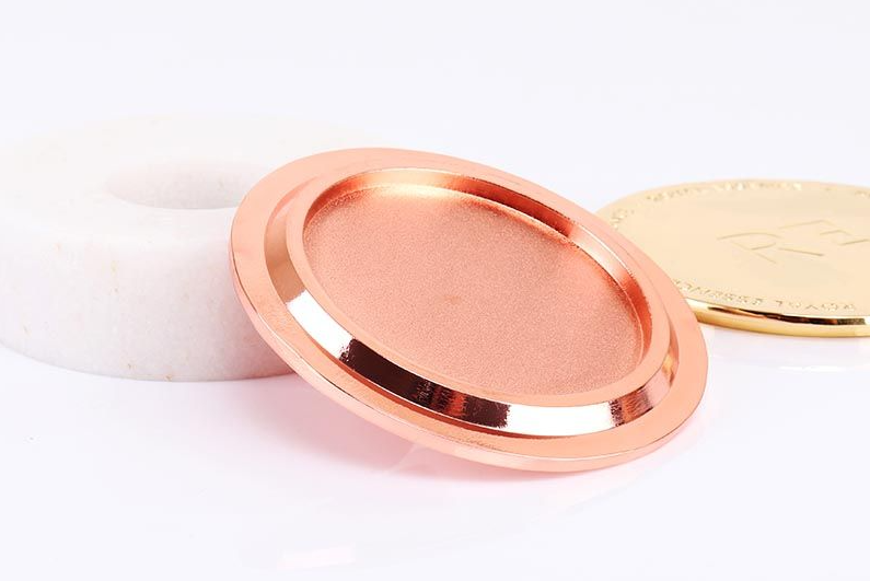 Luxury Rose Gold Zinc Alloy Candle Topper