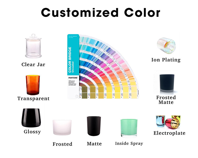 7oz Unique Shaped Luxury White Glass Candle Jars For Candle Making