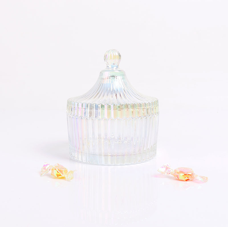 BOYE Luxury Light Iridescent Mongolian Yurt Large Scented Candle Glass Jars
