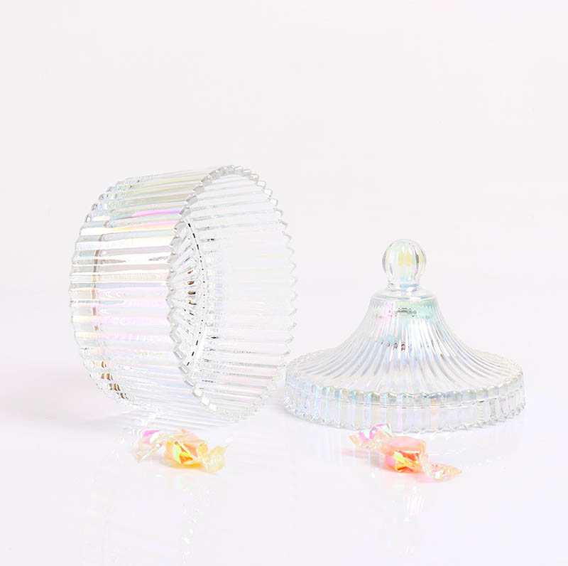 BOYE Luxury Light Iridescent Mongolian Yurt Large Scented Candle Glass Jars
