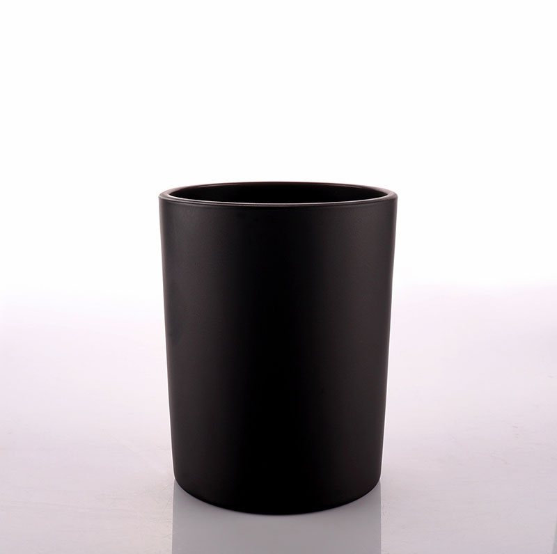 Luxury Black Glass Jar for Candle Making