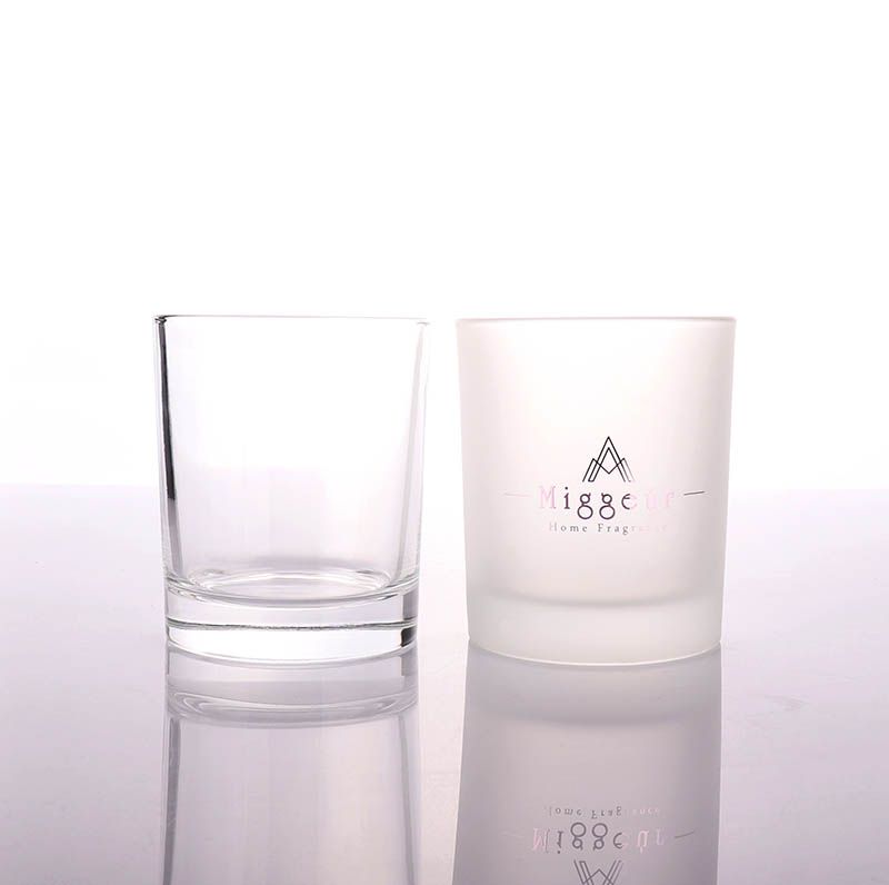 Personalized Matt White Candle Glass Jar