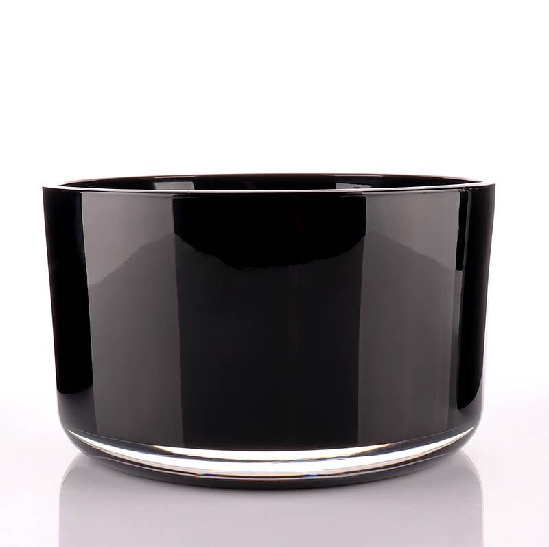 Luxury Black Candle Glass Jar For Scented Candle