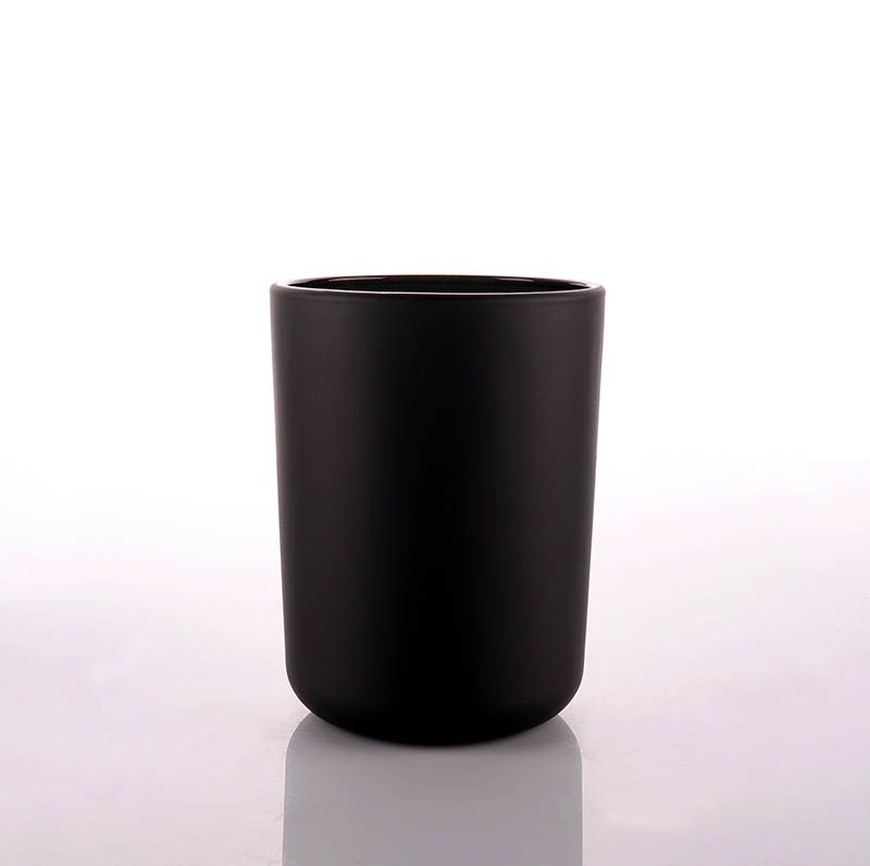 Luxury OEM Black Glass Candle Jars Wholesale