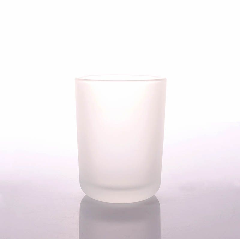 Empty Glass Candle Jar With Wooden Lid