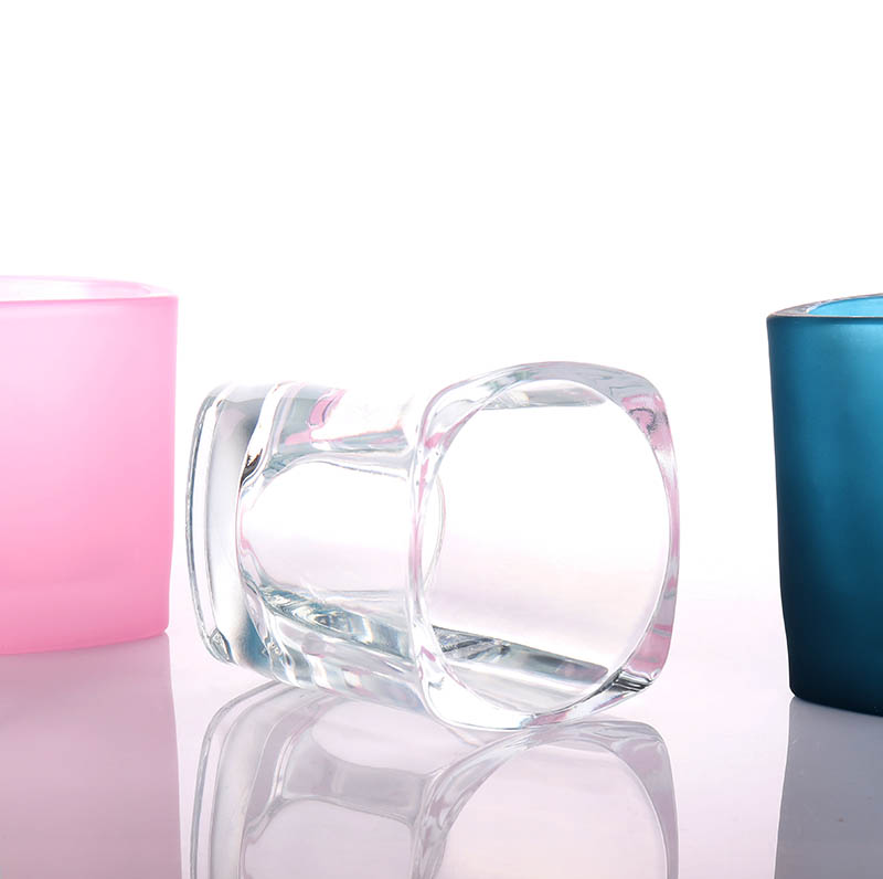 Luxury Frosted Empty Glass Candle Jar Wholesale