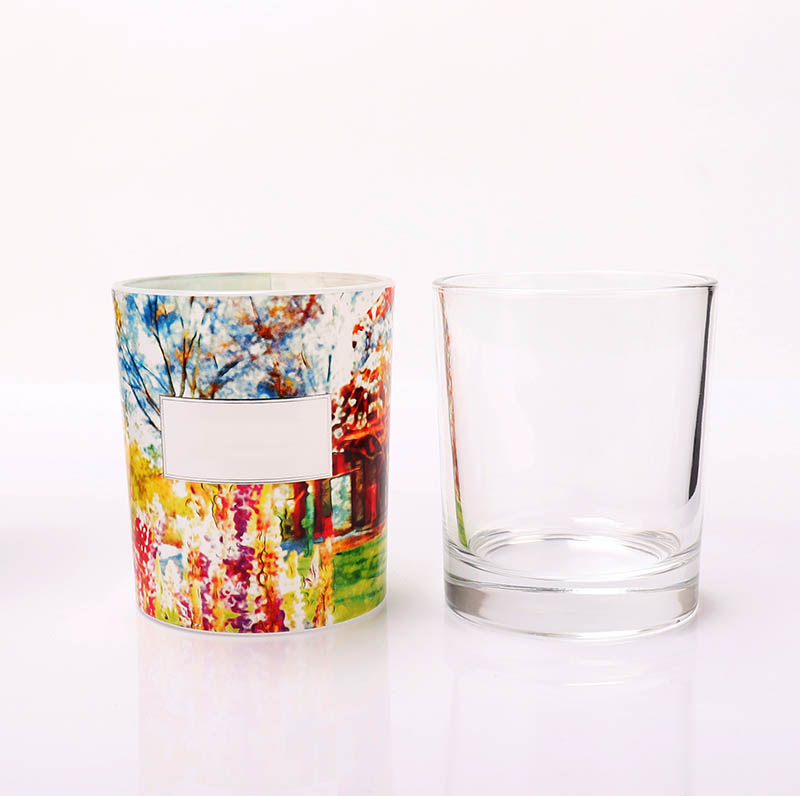 Wholesale Luxury Home Decoration Empty Candle Glass Jar With Dome Lid