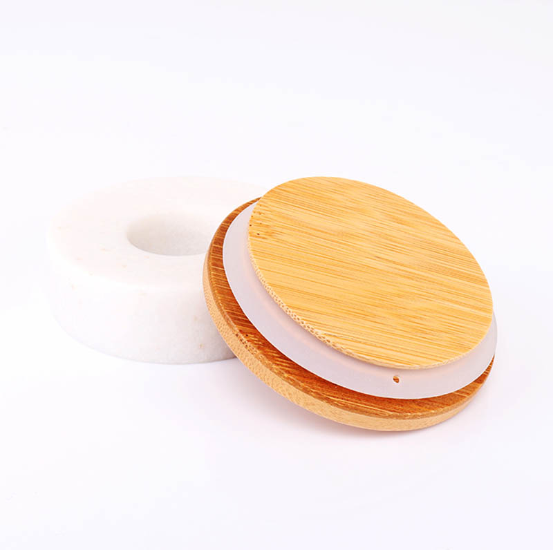 Environmental Friendly Bamboo Lids For Glass Candle Jars