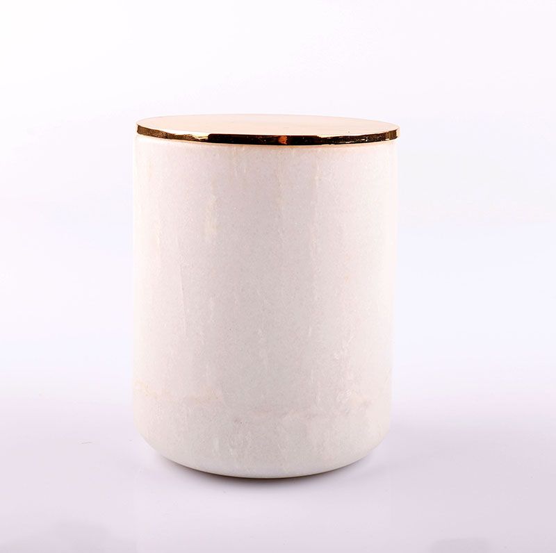 Marble Candle Jar 