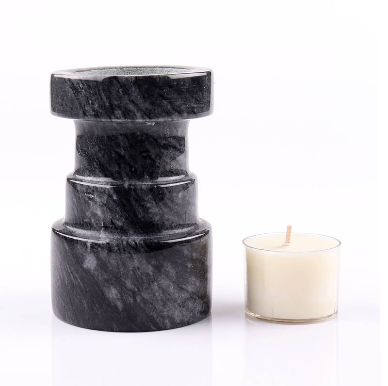 Luxury Black Marble Candle Holder Manufactory