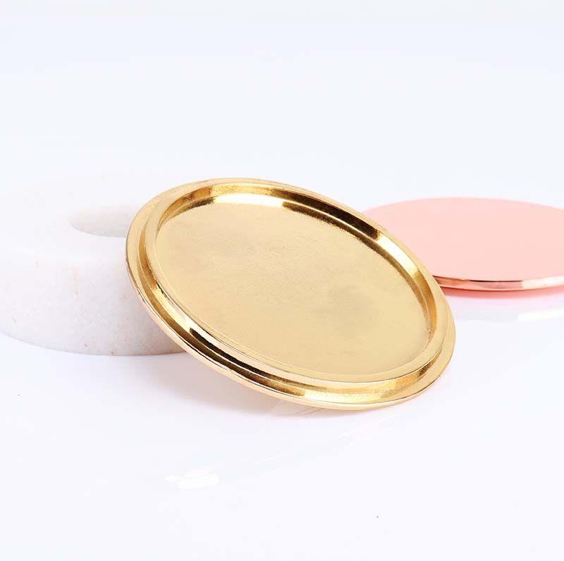 Luxury Zinc Gold Metal Lid In Bulk Wholesale