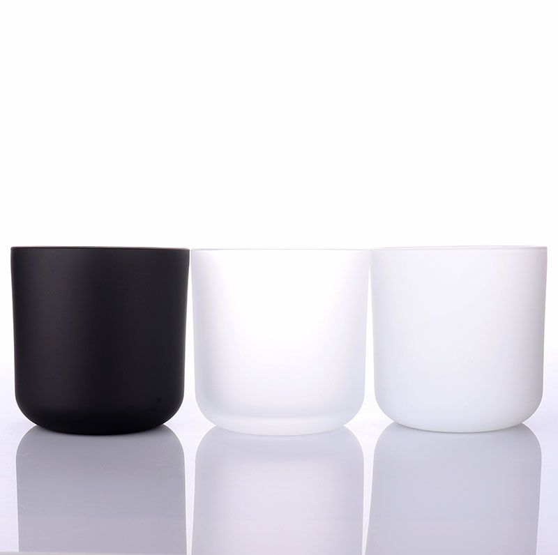 Matt Black Candle Jars