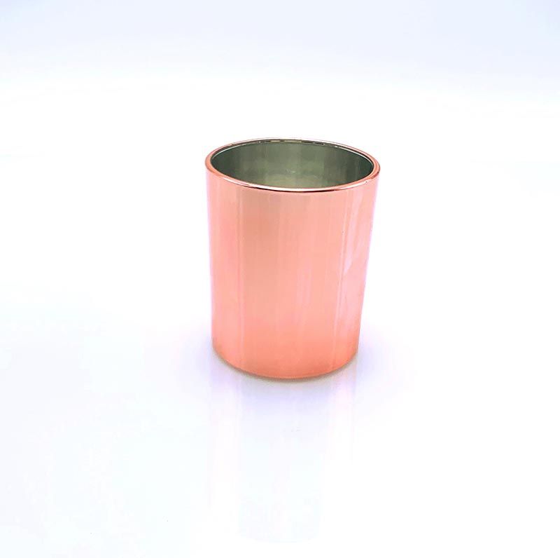 Manufacture Rose Gold Candle Glass Jar Wholesale