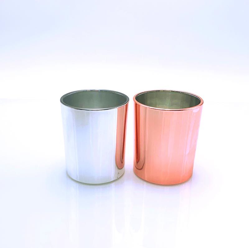Manufacture Rose Gold Candle Glass Jar Wholesale
