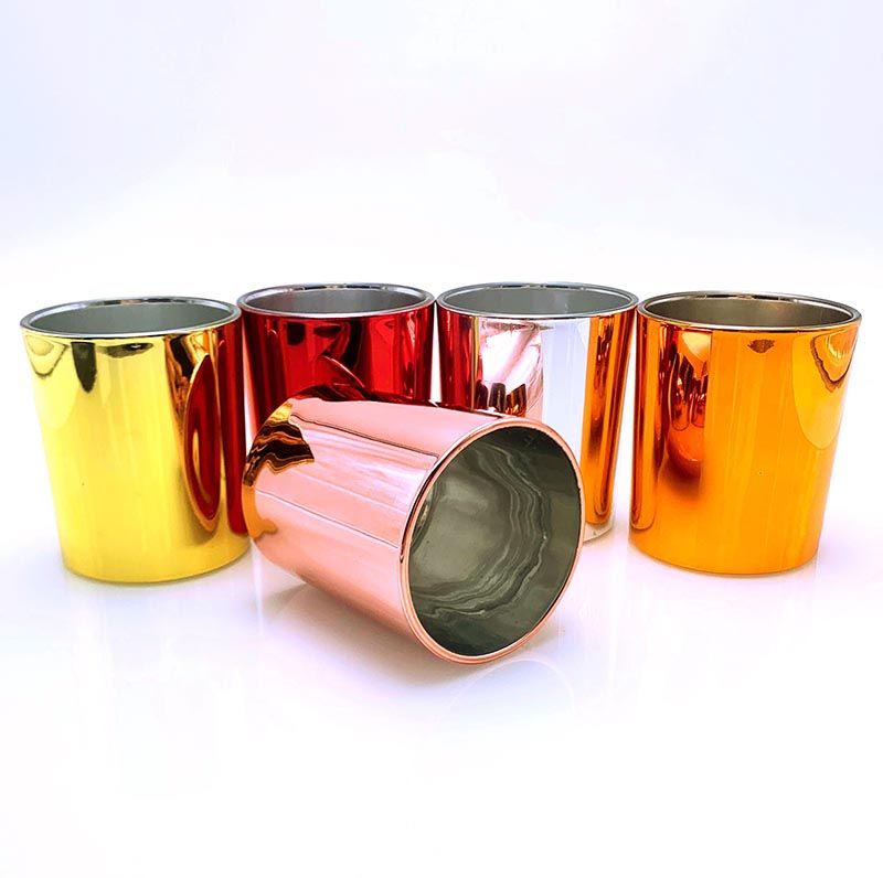 Manufacture Rose Gold Candle Glass Jar Wholesale