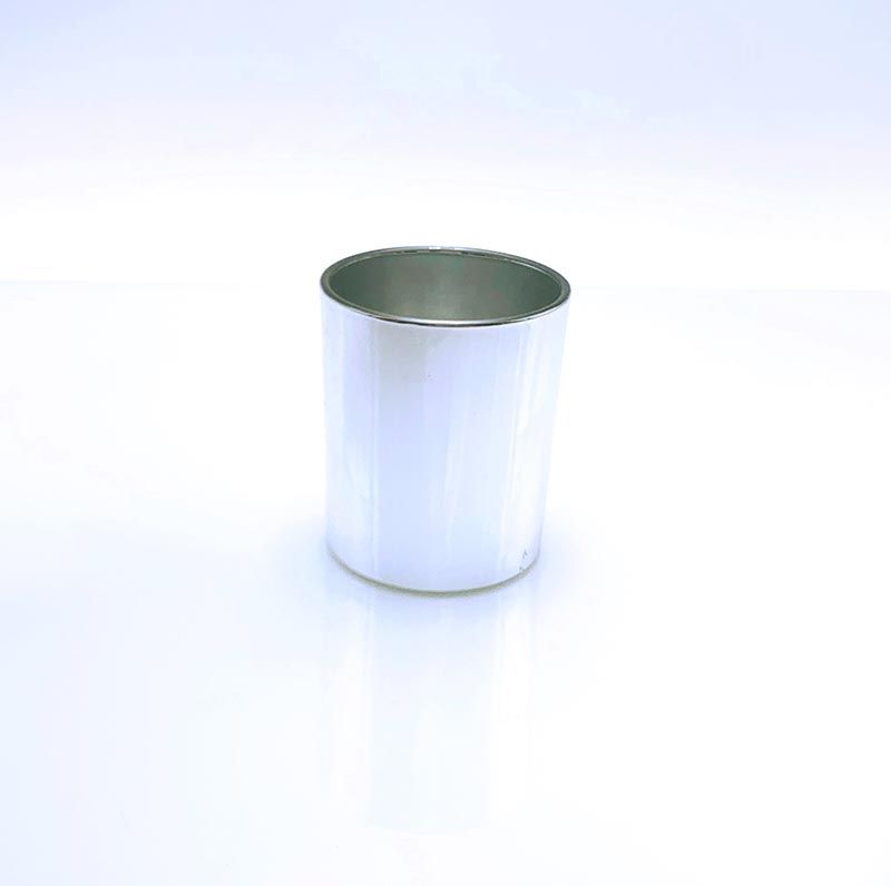Luxury Silver Empty Candle Glass Jar Manufacturer