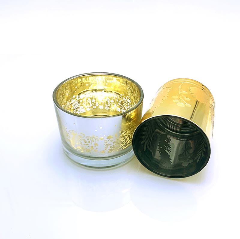 10oz Gold Empty Jar For Candle Making