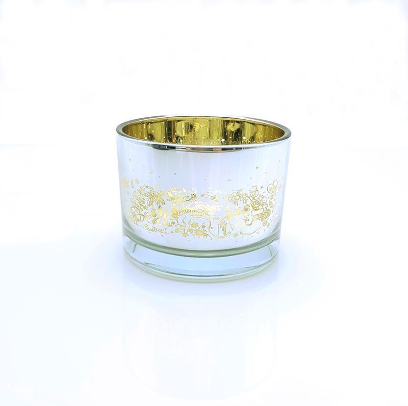 Electroplated 12oz Glass Candle Jars Supplier