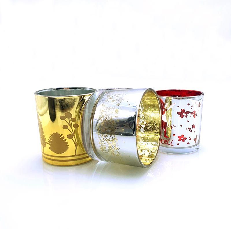 Electroplated 12oz Glass Candle Jars Supplier