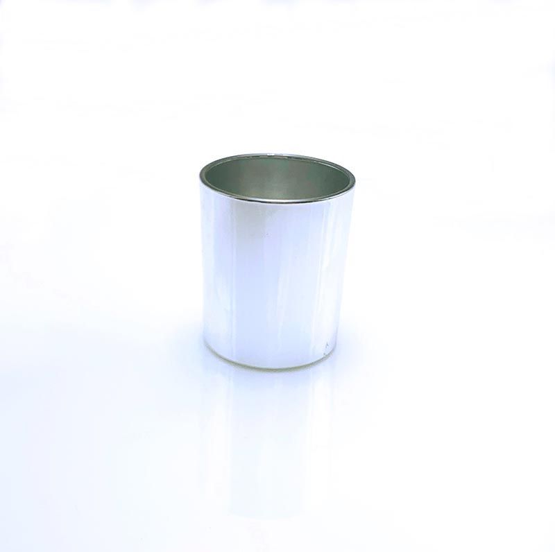 Luxury Silver Empty Candle Glass Jar Manufacturer