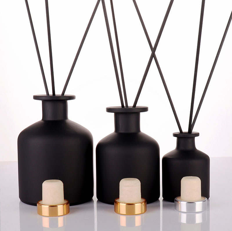 Luxury Black Diffuser Glass Bottle, Luxury Diffuser Bottles Wholesale