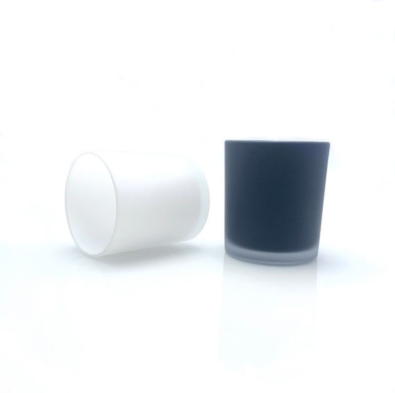 BOYE Good Quality Luxury Frosted Or Glossy Glass Jars For Candles