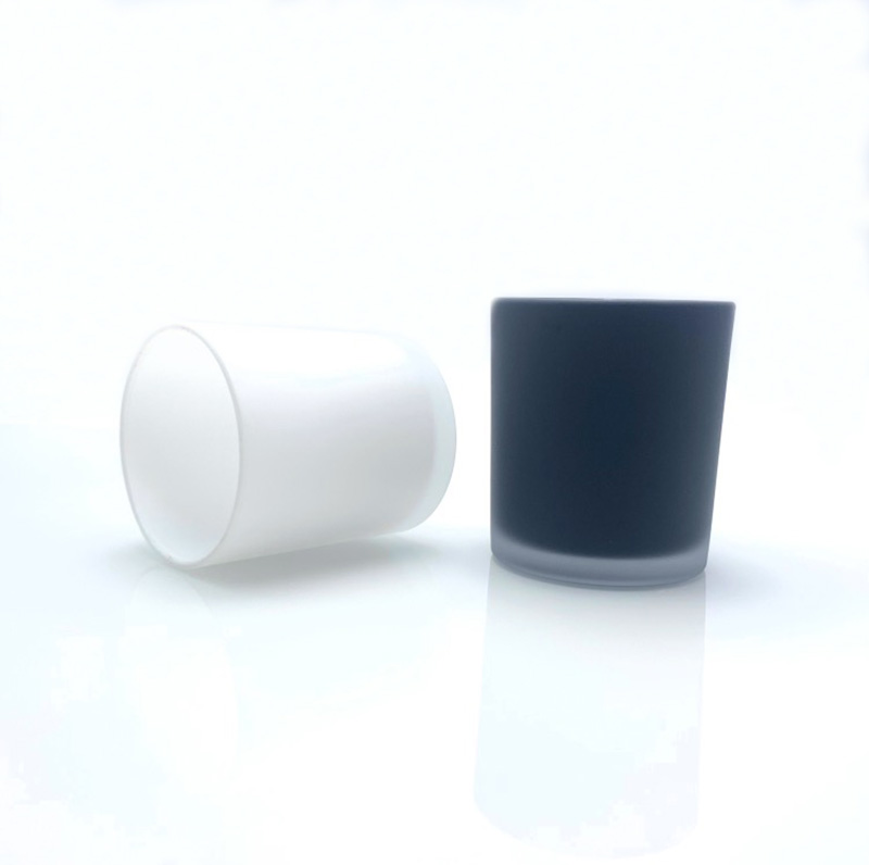 BOYE Good Quality Luxury Frosted Or Glossy Glass Jars For Candles