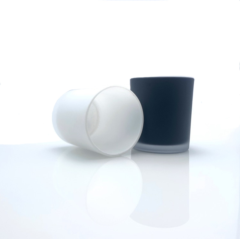 BOYE Good Quality Luxury Frosted Or Glossy Glass Jars For Candles