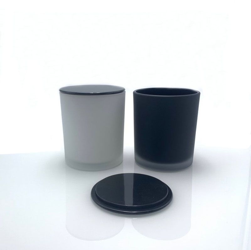 BOYE Custom Design Glass Jars With Black Lids For Candle Making