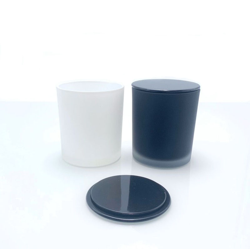 BOYE Custom Design Glass Jars With Black Lids For Candle Making