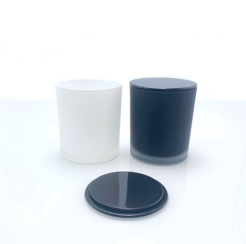 BOYE Custom Design Glass Jars With Black Lids For Candle Making