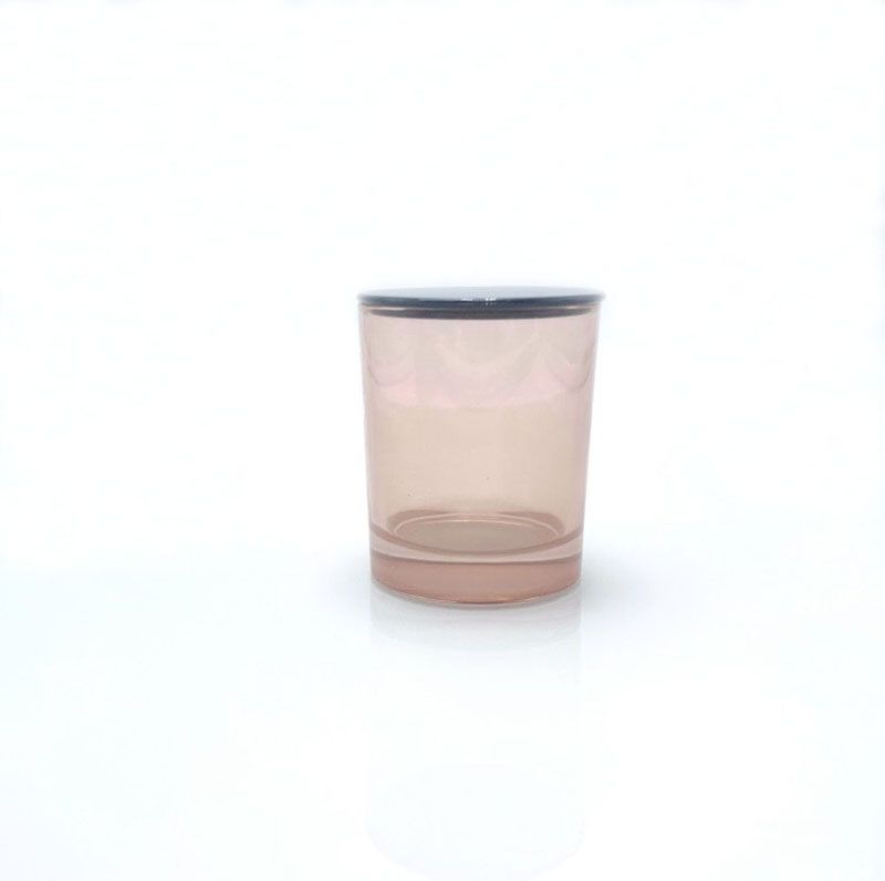 OEM Design Luxury Empty Glass Candle Jars With Lids