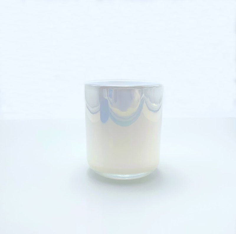 Luxury Customized Iridescent Color Glass Candle Jars Vessels