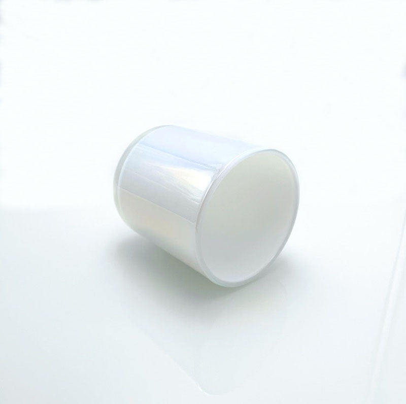 Luxury Customized Iridescent Color Glass Candle Jars Vessels