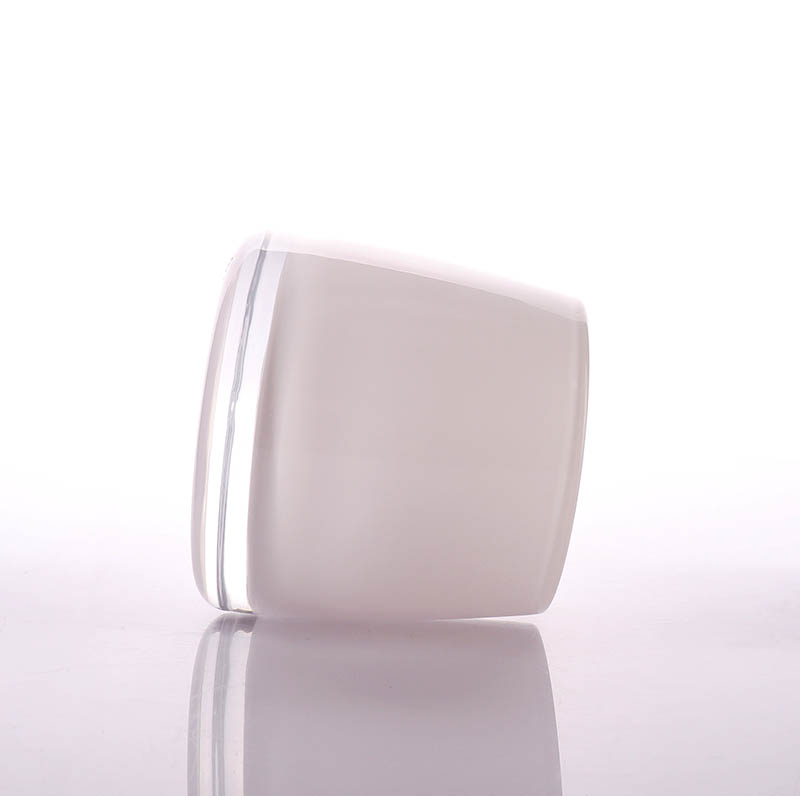 7oz Unique Shaped Luxury White Glass Candle Jars For Candle Making