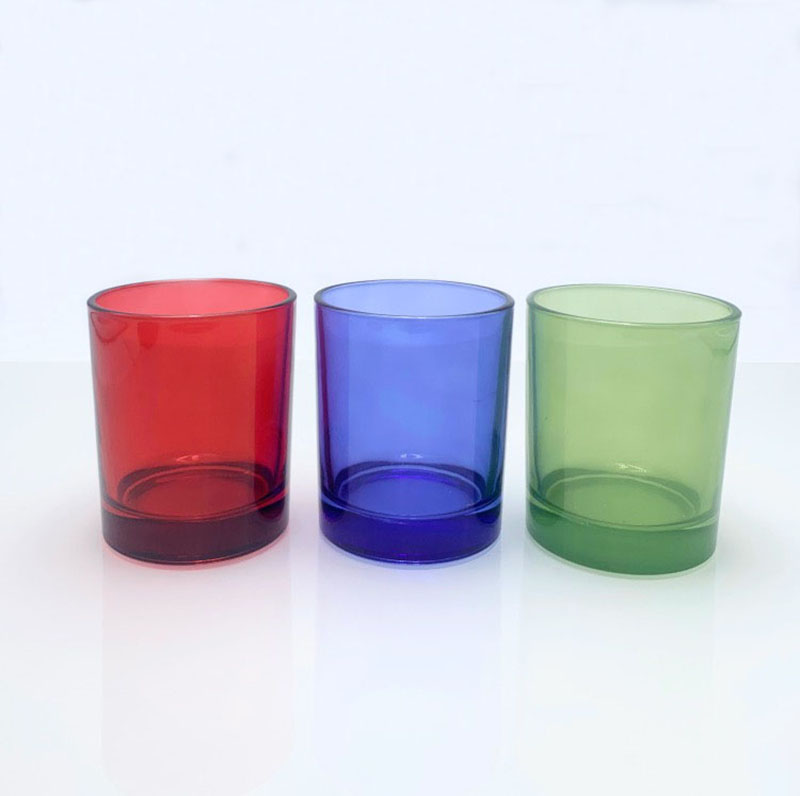 Wholesale Transparent  7 oz Glass Scented Candle Jars For Making Candles