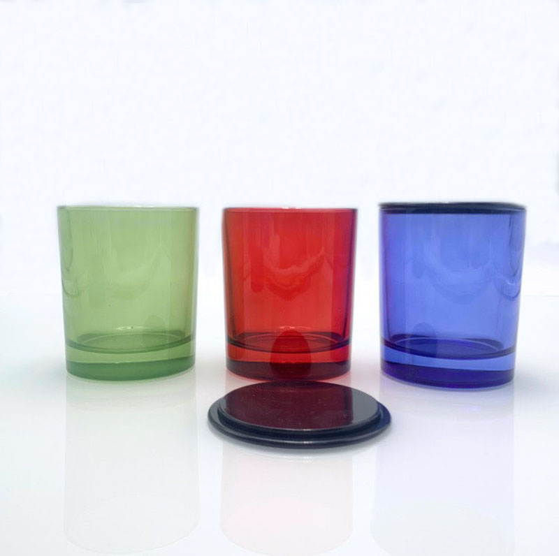 Wholesale Transparent  7 oz Glass Scented Candle Jars For Making Candles