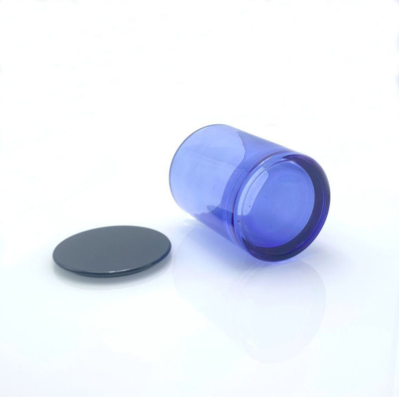 Colorful Wholesale Candle Jars Vessels With Black Lids In Bulk
