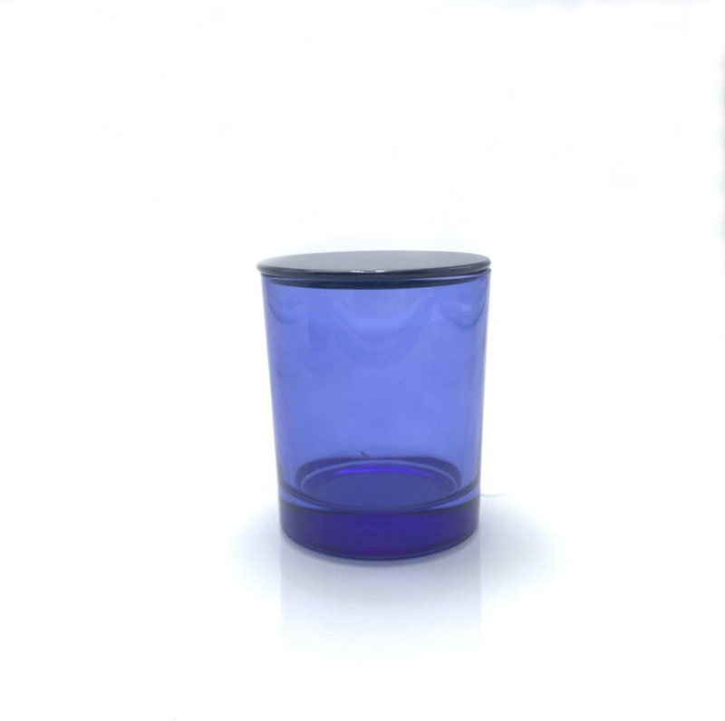 Colorful Wholesale Candle Jars Vessels With Black Lids In Bulk