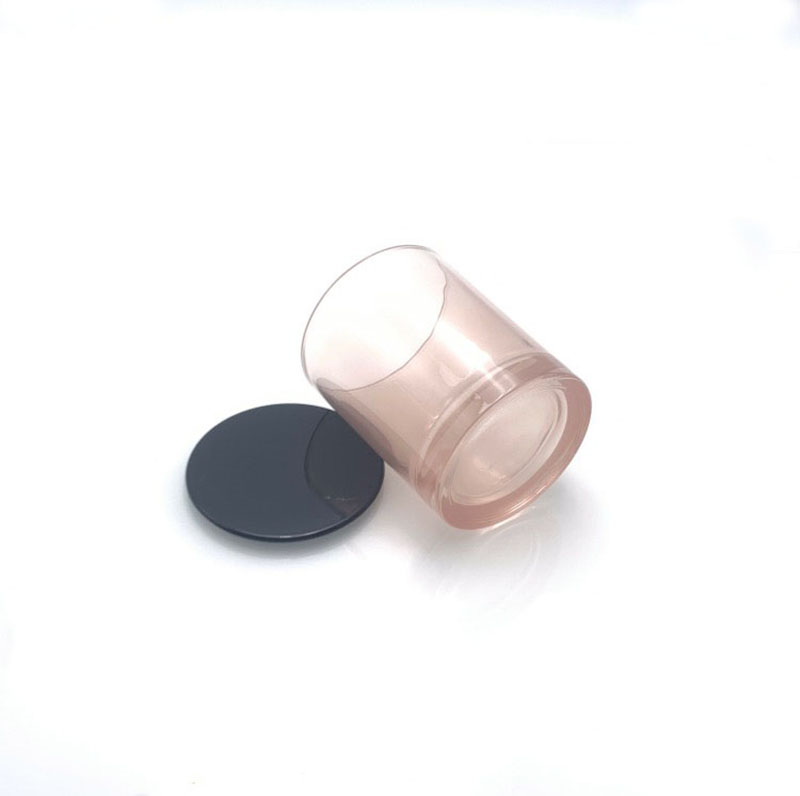 OEM Design Luxury Empty Glass Candle Jars With Lids