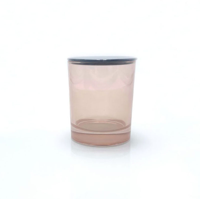 OEM Design Luxury Empty Glass Candle Jars With Lids