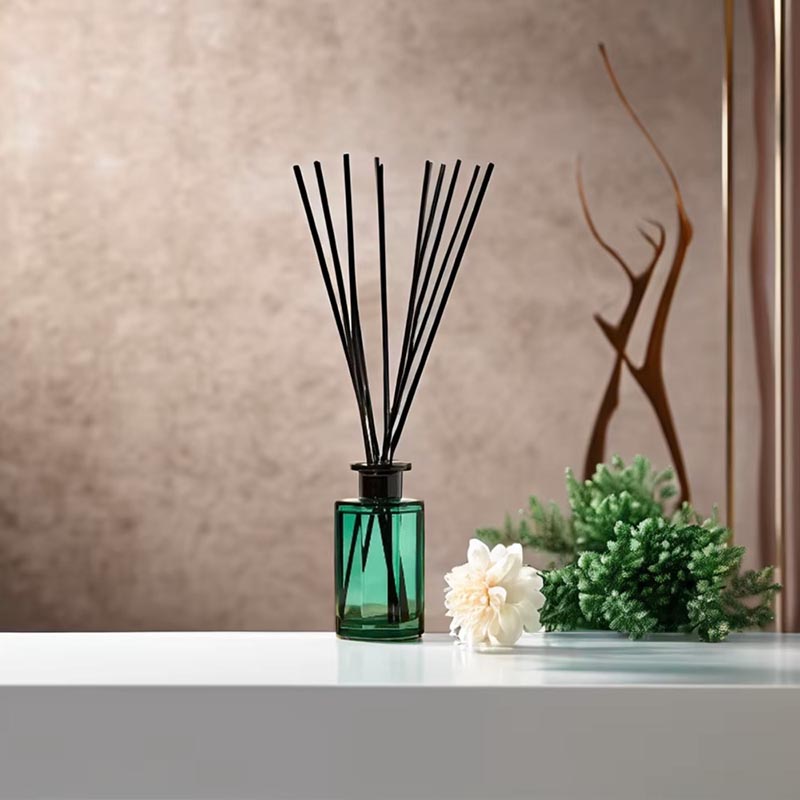 Empty Translucent Green Diffuser Glass Bottle