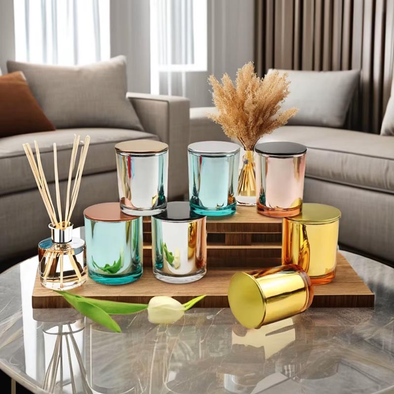 Electroplated Glass Vessels For Candle Making