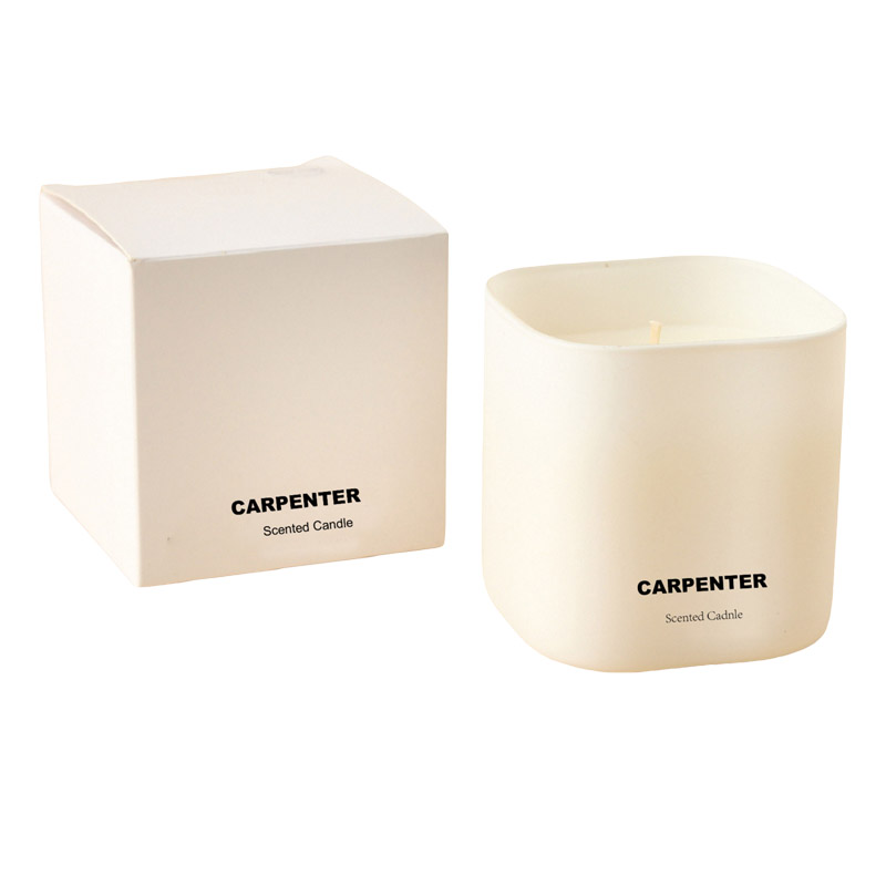 Elegent Square Glass Jar Scented Candles