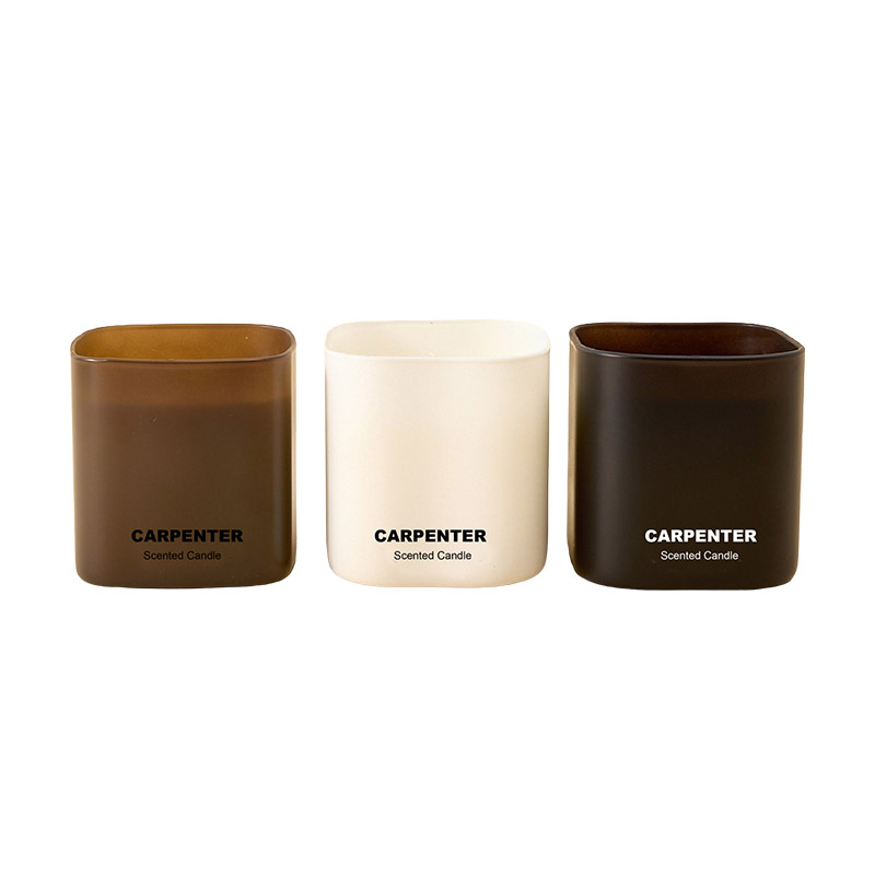 Elegent Square Glass Jar Scented Candles