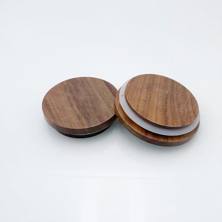 Black Walnut Lid For Candle Jar