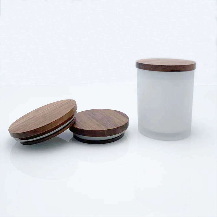 Black Walnut Lid For Candle Jar