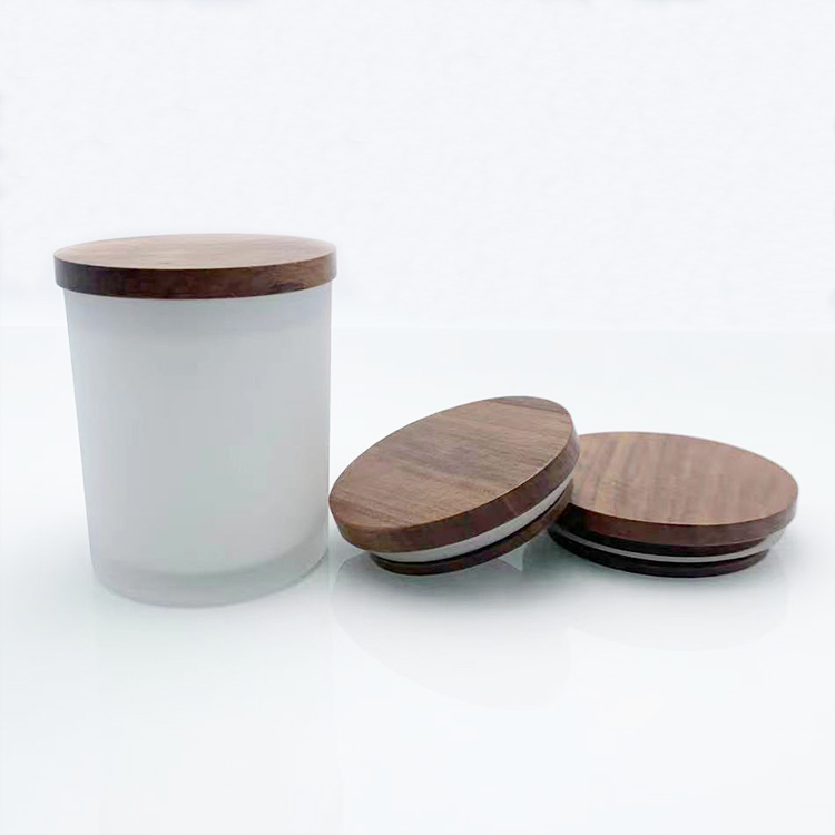 Black Walnut Lid For Candle Jar